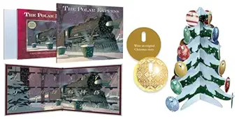 the polar express christmas countdown deluxe gift set a caldecott award winner great for holiday and