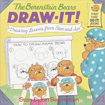 berenstain bears draw it drawing lessons from stan and jan 1st edition stan berenstain 0679873147,