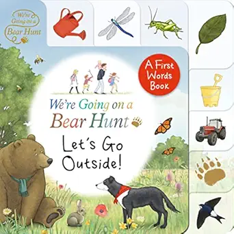 were going on a bear hunt lets go outside tabbed board book 1st edition various 1529504295, 978-1529504293
