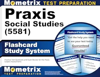 praxis social studies flashcard study system practice test questions and exam review for the praxis subject