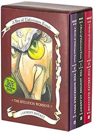 the situation worsens a box of unfortunate events books 4 6 1st edition lemony snicket ,brett helquist