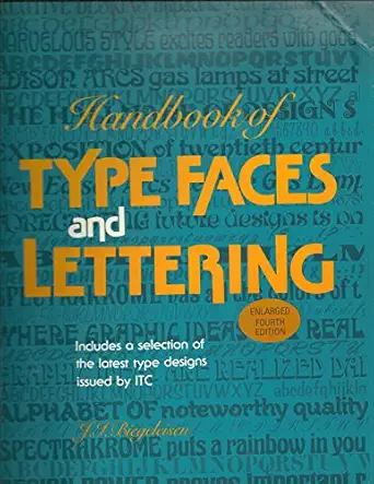 handbook of type faces and lettering 1st edition j i biegeleisen 0668054204, 978-0668054201