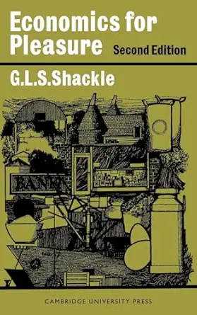 economics for pleasure 1st edition g l s shackle 0521095077, 978-0521095075