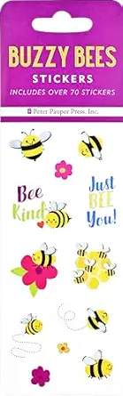 buzzy bees sticker set 1st edition peter pauper press 1441341579, 978-1441341570
