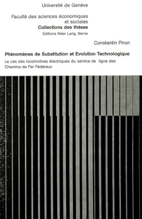 phanoma nes de substitution et avolution technologique le cas des locomotives alectriques du service de ligne