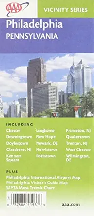 philadelphia pennsylvania including chester downingtown doylestown glassboro nj plus septa mass transit chart