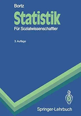 statistik fa 1/4r sozialwissenschaftler 1st edition ja 1/4rgen bortz 3540507361, 978-3540507369