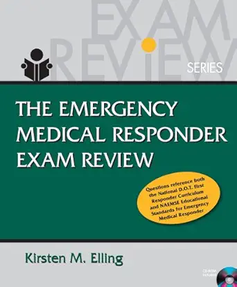 emergency medical responder exam review 1st edition kirsten m elling 1418072869, 978-1418072865