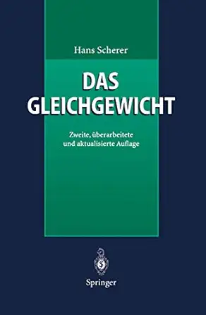 das gleichgewicht 1st edition hans scherer 3642643744, 978-3642643743