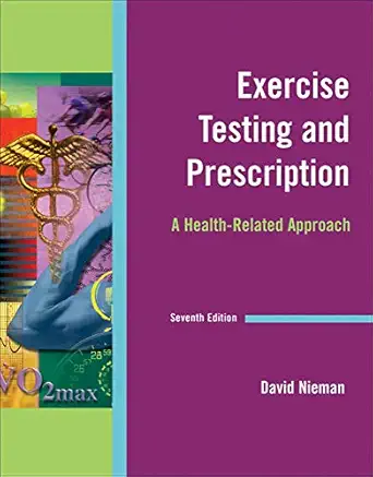 exercise testing and prescription 1st edition david nieman 0073376485, 978-0073376486