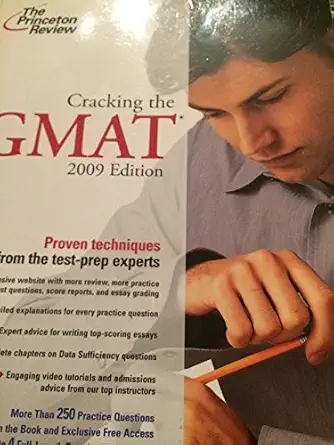 cracking the gmat with dvd 1st edition princeton review 0375428593, 978-0375428593