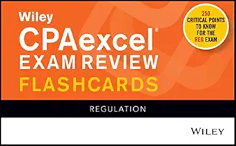 wiley cpaexcel exam review 2020 flashcards regulation 1st edition wiley 1119632285, 978-1119632283