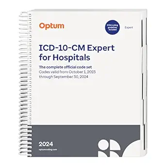 2024 icd 10 cm expert for hospitals spiral 1st edition optum 1622548760, 978-1622548767