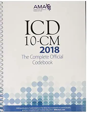 icd 10 cm 2018 the complete official codebook 1st edition american medical association 1622026047,