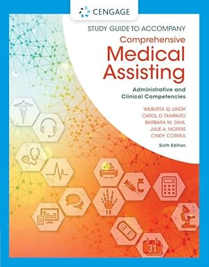 study guide for lindh/tamparo/dahl/morris/correaa s comprehensive medical assisting administrative and