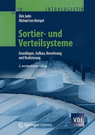 sortier und verteilsysteme grundlagen aufbau berechnung und realisierung 1st edition dirk jodin ,michael