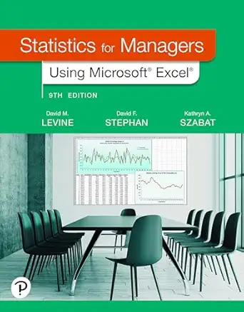 study guide and solutions manual for statistics for managers using microsoft excel 1st edition david levine