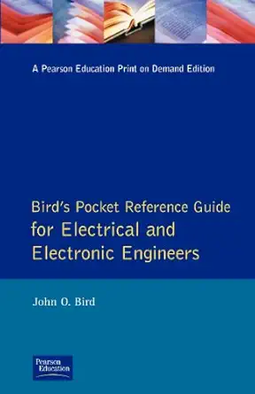 pocket reference guide for electrical and electronic engineers 1st edition j bird 0582237955, 978-0582237957