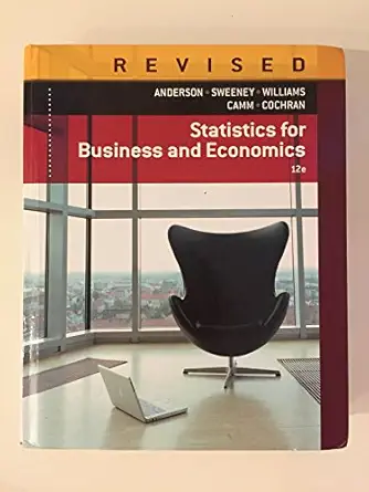 statistics for business and economics 1st edition david r anderson ,dennis j sweeney ,thomas a williams