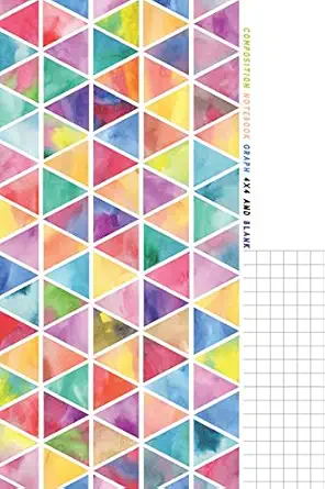 composition notebook graph 4x4 and blank half graph paper 4x4 and half blank paper on same page quadrille and