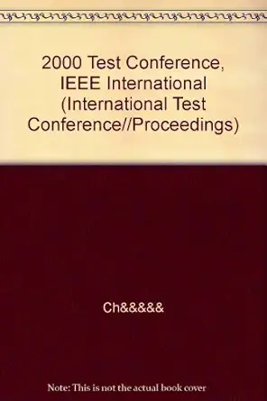 international test conference 2000 proceedings 1st edition n j international test conference 0780365461,