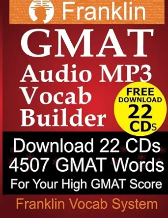 franklin gmat audio mp3 vocab builder download 22 cds 4507 gmat words for your high gmat score 1st edition