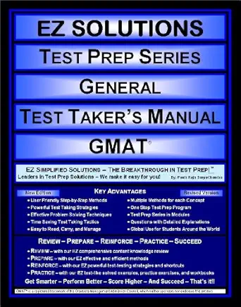 ez soluitions test prep series general test takers manual ez simplified solutions the breakthrough in test
