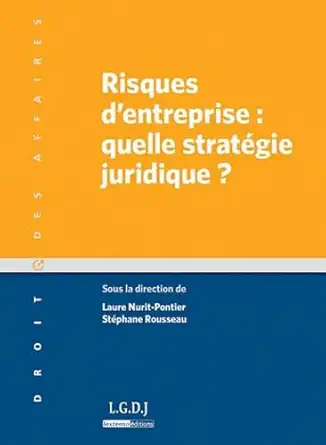risques dentreprise quelle stratagie juridique sous la direction de laure nurit pontier et de sta phane