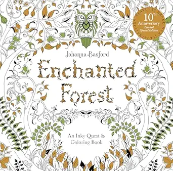 enchanted forest 10th anniversary limited 1st edition johanna basford 1399622447, 978-1399622448