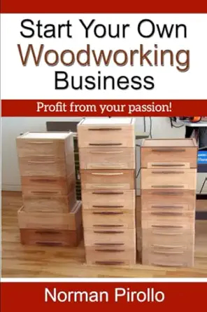 start your own woodworking business profit from your passion 1st edition norman pirollo 0973071044,