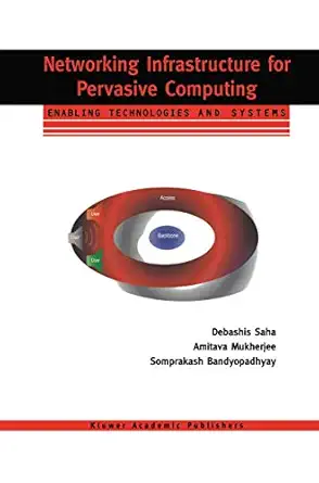 networking infrastructure for pervasive computing enabling technologies and systems 1st edition debashis saha