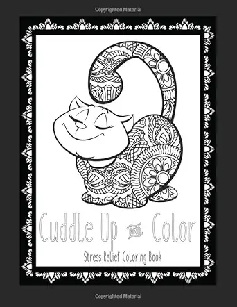 cuddle up and color stress relief coloring book cat coloring book cat coloring pages these cat themed adult