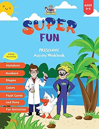 super fun preschool activity workbook 3 5 1st edition beth costanzo 1087962390, 978-1087962399