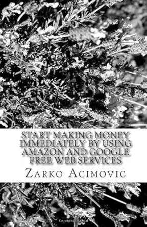 start making money immediately by using amazon and google free web services 1st edition zarko acimovic
