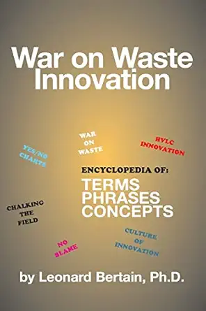 war on waste innovation the encylopedia of terms phrases and concepts 1st edition leonard bertain ph d