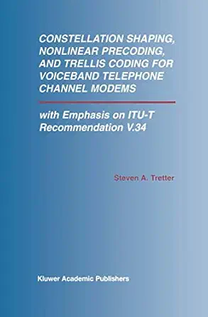 constellation shaping nonlinear precoding and trellis coding for voiceband telephone channel modems with