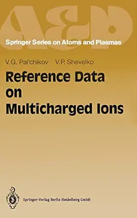 reference data on multicharged ions 1st edition vitalij g pal\\\\\\\'chikov ,vjatcheslav p shevelko
