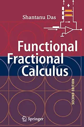 functional fractional calculus 1st edition shantanu das 3642205445, 978-3642205446