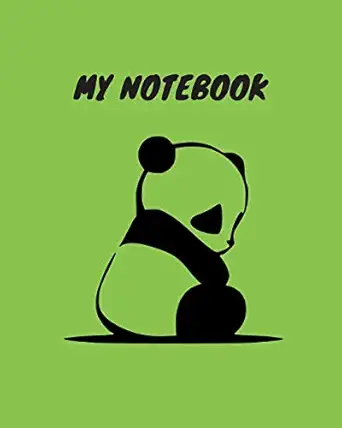 my notebook panda blank lined journal for kids 1st edition charlotte publishing 1707644306, 978-1707644308