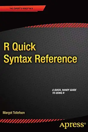 r quick syntax reference 1st edition margot tollefson 1430266406, 978-1430266402