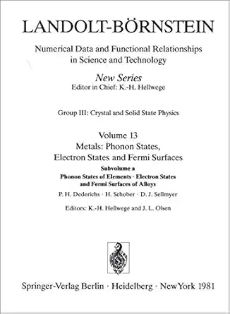 phonon states of elements electron states and fermi surfaces of alloys / phononenzusta nde von elementen