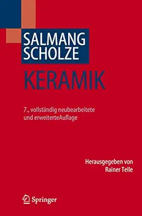 keramik 1st edition hermann salmang ,horst scholze ,rainer telle 3540632735, 978-3540632733