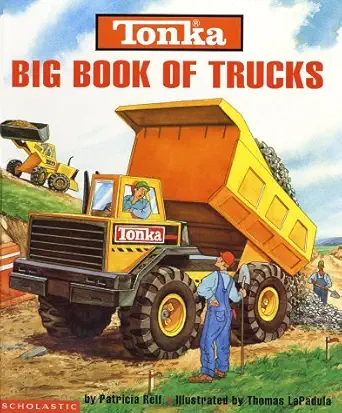 tonka big book of trucks hardcover book 1st edition patricia relf 0590845721, 978-0590845724