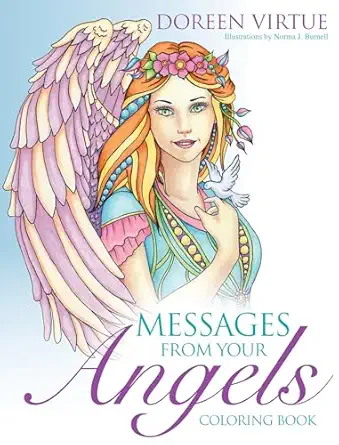 messages from your angels coloring book 1st edition doreen virtue ,norma j burnell 1401952038, 978-1401952037