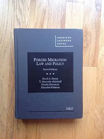 Forced Migration Law And Policy