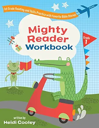 mighty reader workbook grade 1 1st grade reading and skills practice with favorite bible stories 1st edition