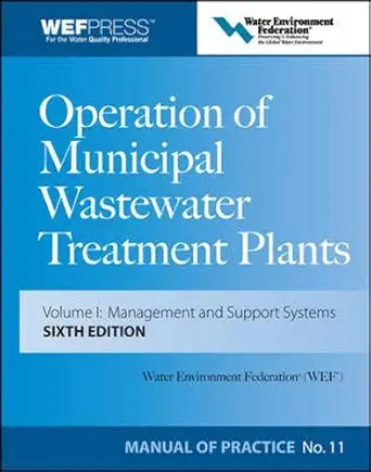 operation of municipal wastewater treatment plants 1st edition water environment federation 0071543678,