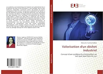 valorisation dun dachet industriel concept dune syntha se dun biolubrifiant en tant que nourriture de cuir