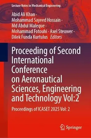 proceeding of second international conference on aeronautical sciences engineering and technology vol 2