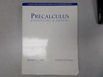 precalculus func and graph e9 1st edition earl w swokowski 053437848x, 978-0534378486